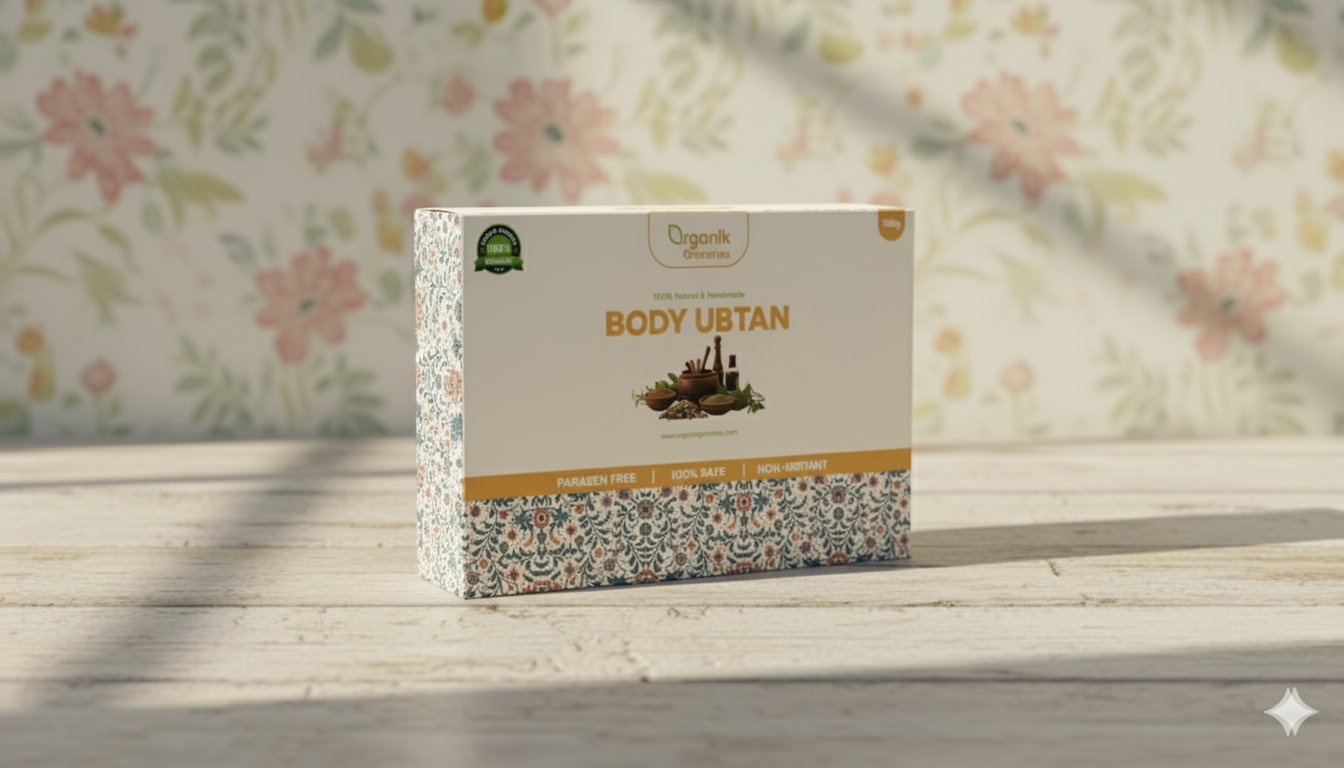Multani Mitti Ubtan Soap For Body -  Natural Organic and Non- Toxic Ayurvedic Soap for smooth and moisturized skin by ORGANIK GROCERIES