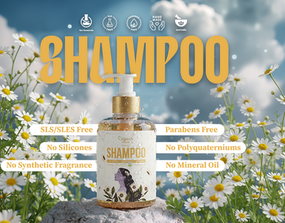 Multani Mitti Organic Natural Shampoo - Chemical Free, SLS Free, Non Toxic, 100% Natural and Herbal,